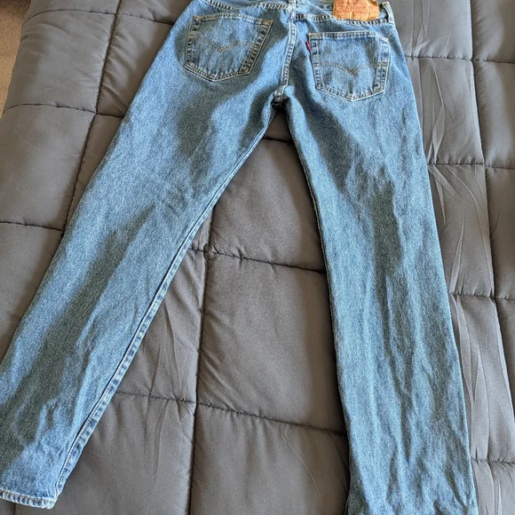 Levi's Men's Straight Jeans - Light Blue - Picture 4 of 4